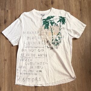 Men’s American Living White T-Shirt with Graphics - Size Large